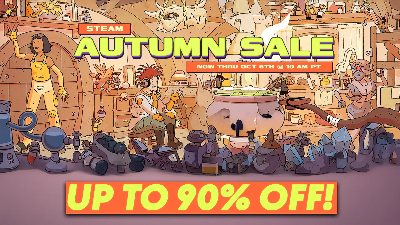 انطلاق تخفيضات خريف Steam: خصومات تصل حتى 90% على أفضل الألعاب!