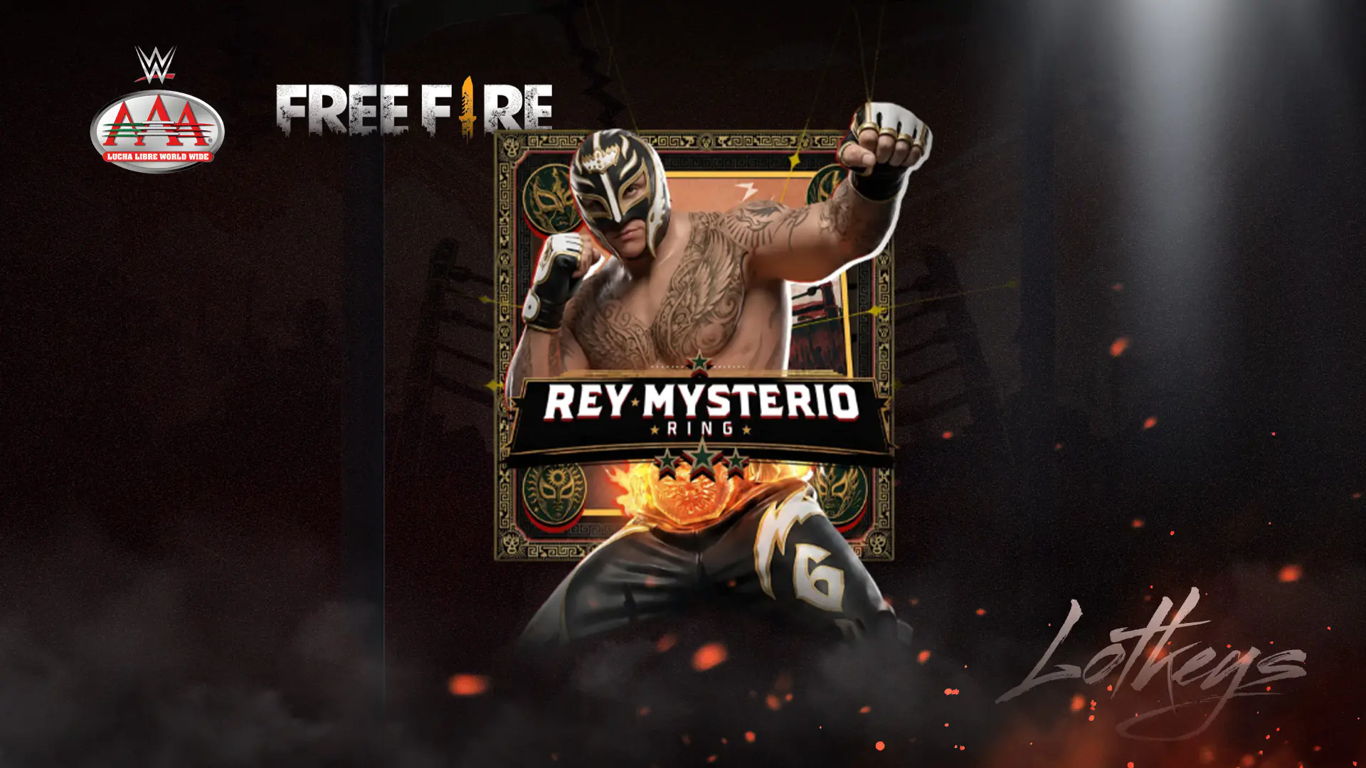 Free Fire ID accueille le pack collaboration Rey Mysterio (Événement régional)