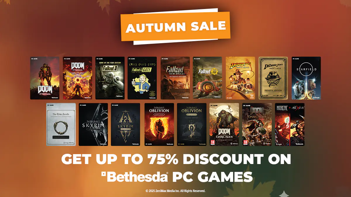 Bethesda Autumn Sale Kicks Off! | September 29 – October 6