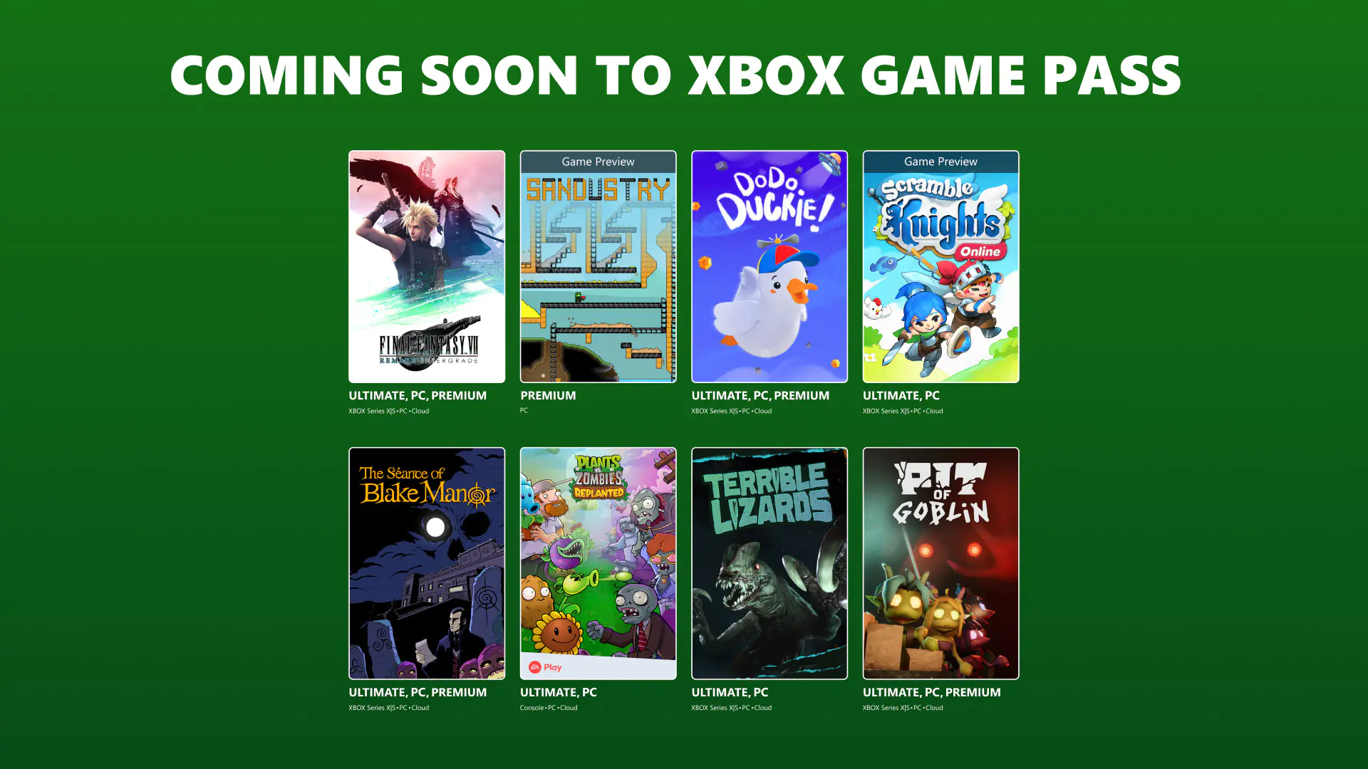 Final Fantasy VII Remake arrive sur Xbox Game Pass : tous les jeux d’octobre et novembre