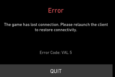 How to Solve Valorant Error Code VAL 5
