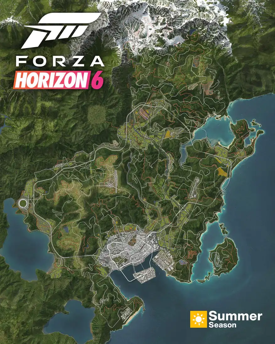 Forza Horizon 6: Mapa de Japón