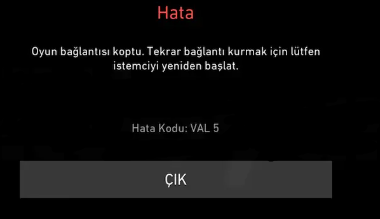 Valorant Hata Kodu VAL 5 Nasıl Çözülür?